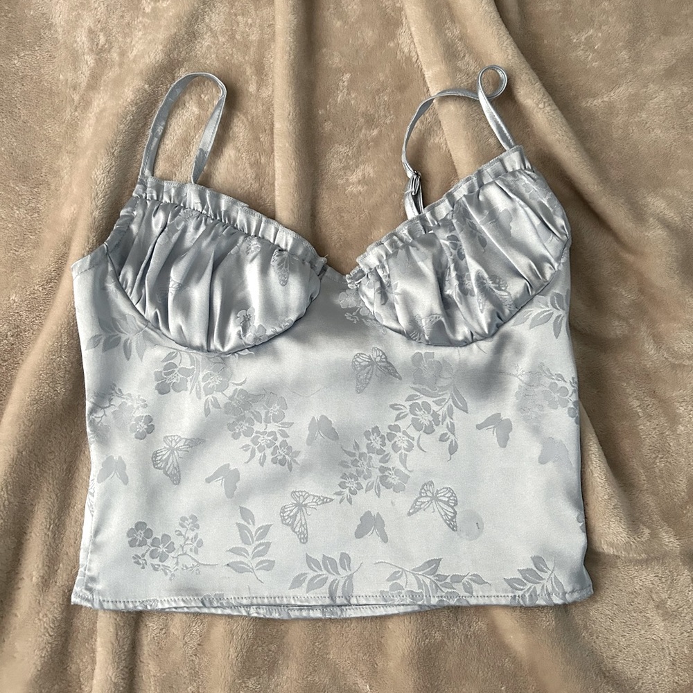 PacSun Satin Crop Top